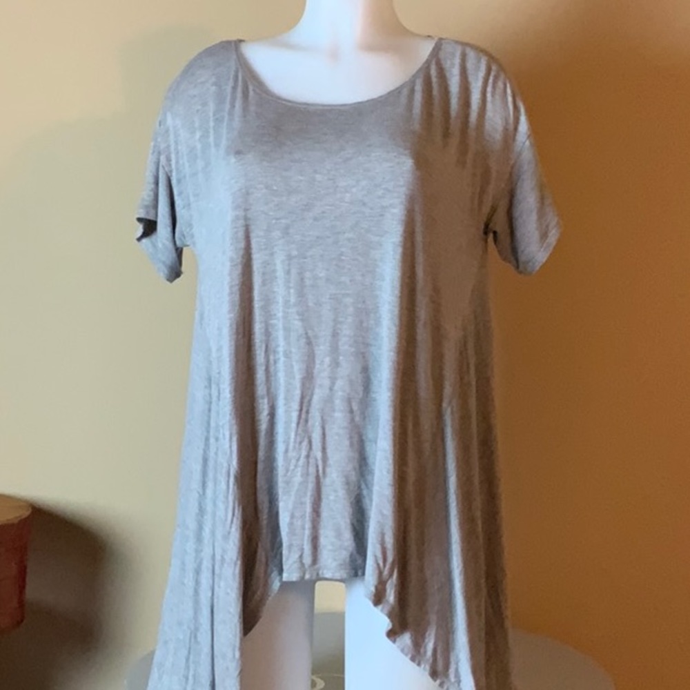 Grey Hi/lo Tee
